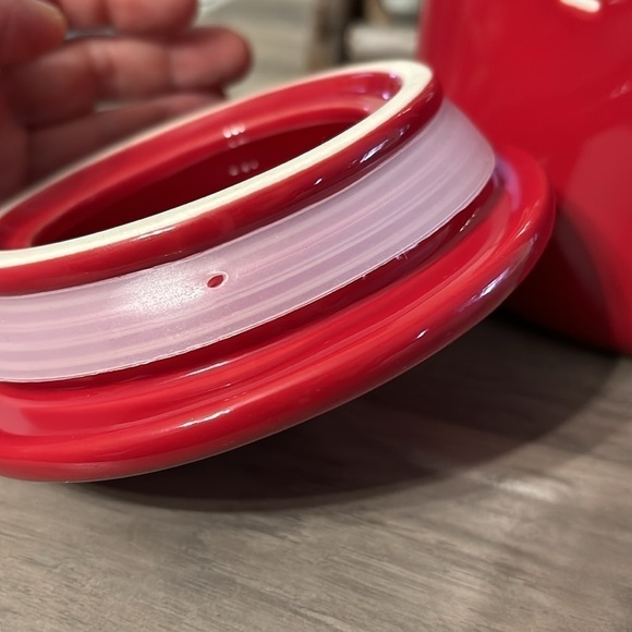 NWT RAE DUNN TALL BE MINE CERAMIC RED CANISTER - Picture 11 of 13